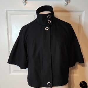 Apt. 9 Chic Black Career Comfort Boero Short Sleeve Jacket
